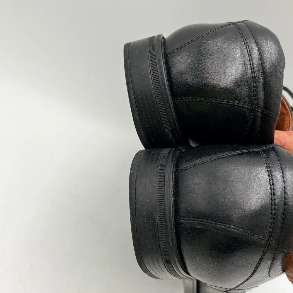 Florsheim Ortholite Mens 10.5D Black Cap Toe Oxford Leather Dress Shoes 12138